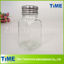 Glass Handpainted Spice Jar With Stainless Steel Lid (TM110)
